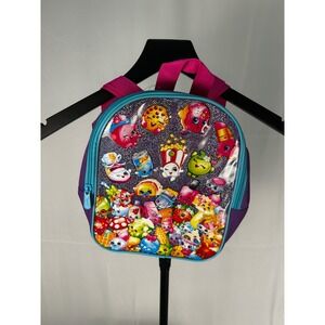 Shopkins Purple Turquoise Backpack Child Kids Character Mini Bag